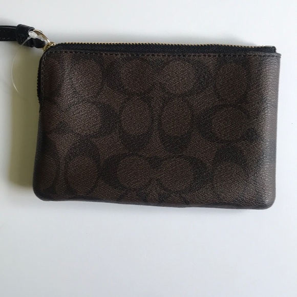 Authentic Coach Signature PVC Leather Corner Zip - Picture 3 of 4